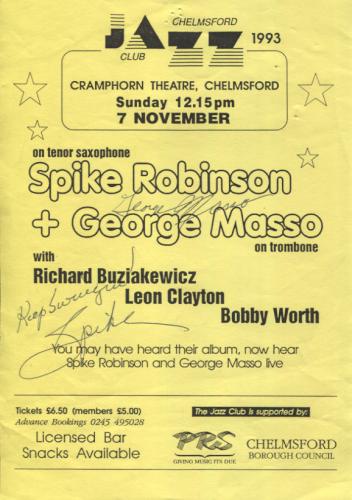 Spike Robinson George Masso 