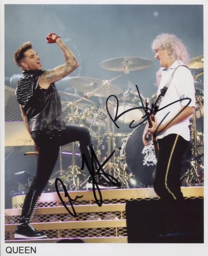 Autographed Music Photos Queen Brian May Adam Lambert Limited Editon Print 5
